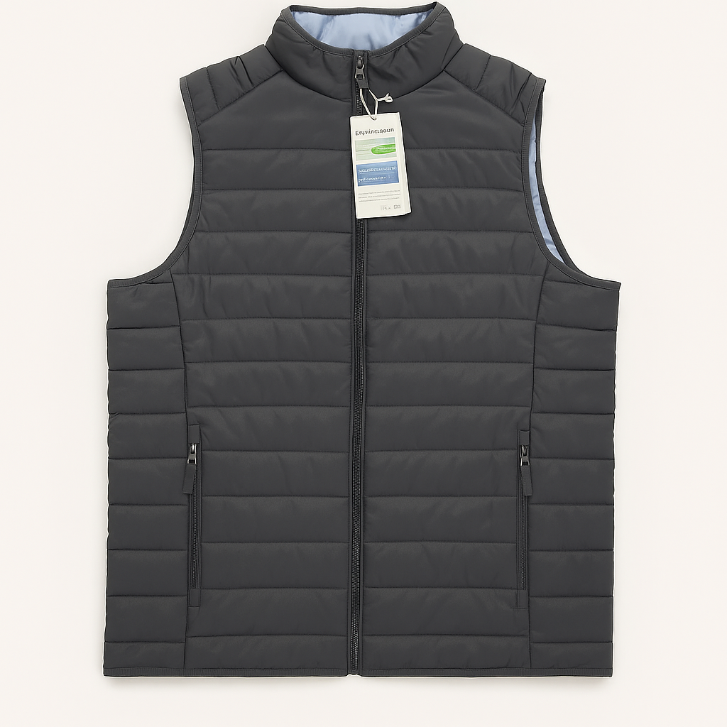Men's all-season thermal vest, graphite