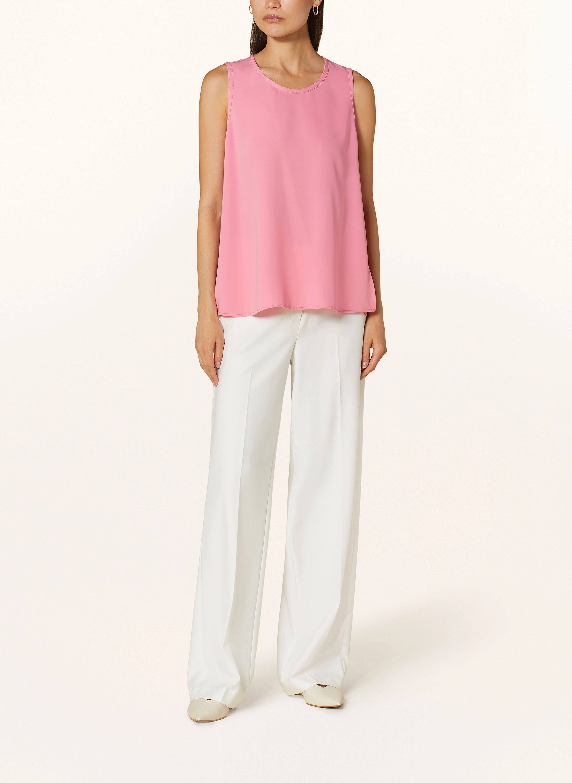 Riani Women's silk tank top, peach color