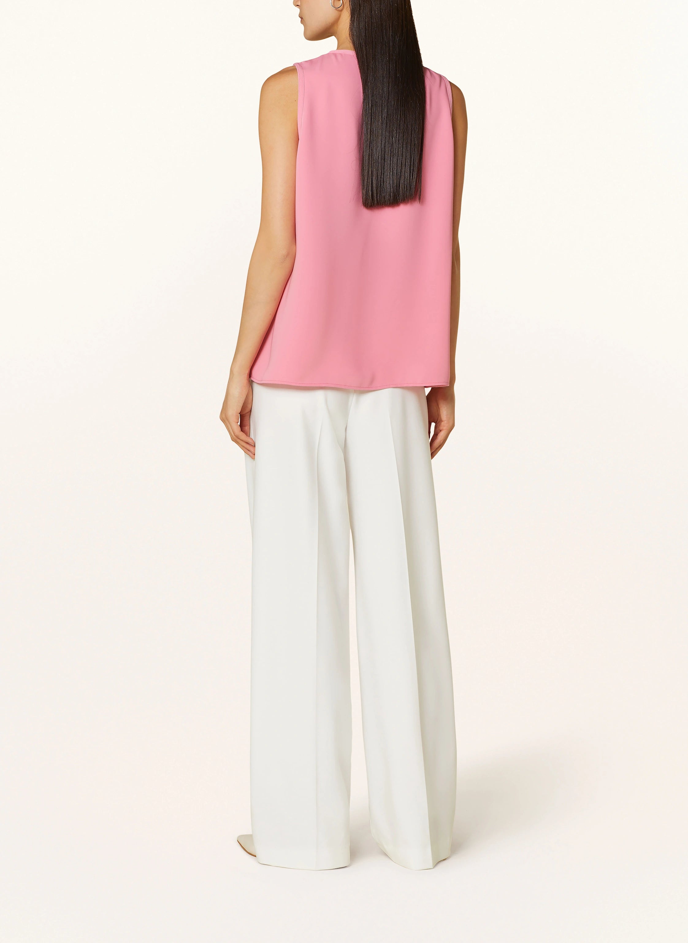 Riani Women's silk tank top, peach color