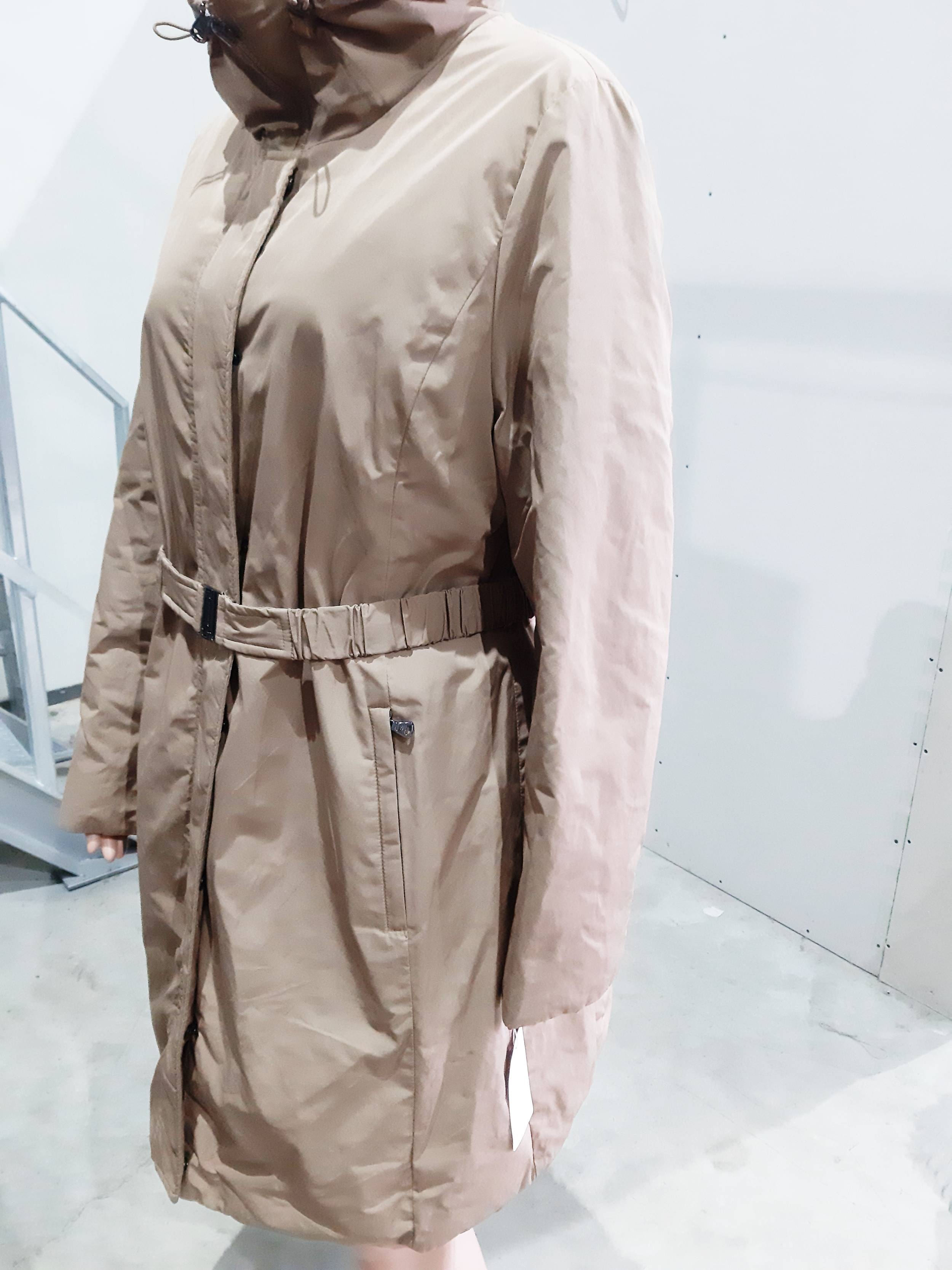 GERRY WEBER Women's reversible long winter jacket, light brown