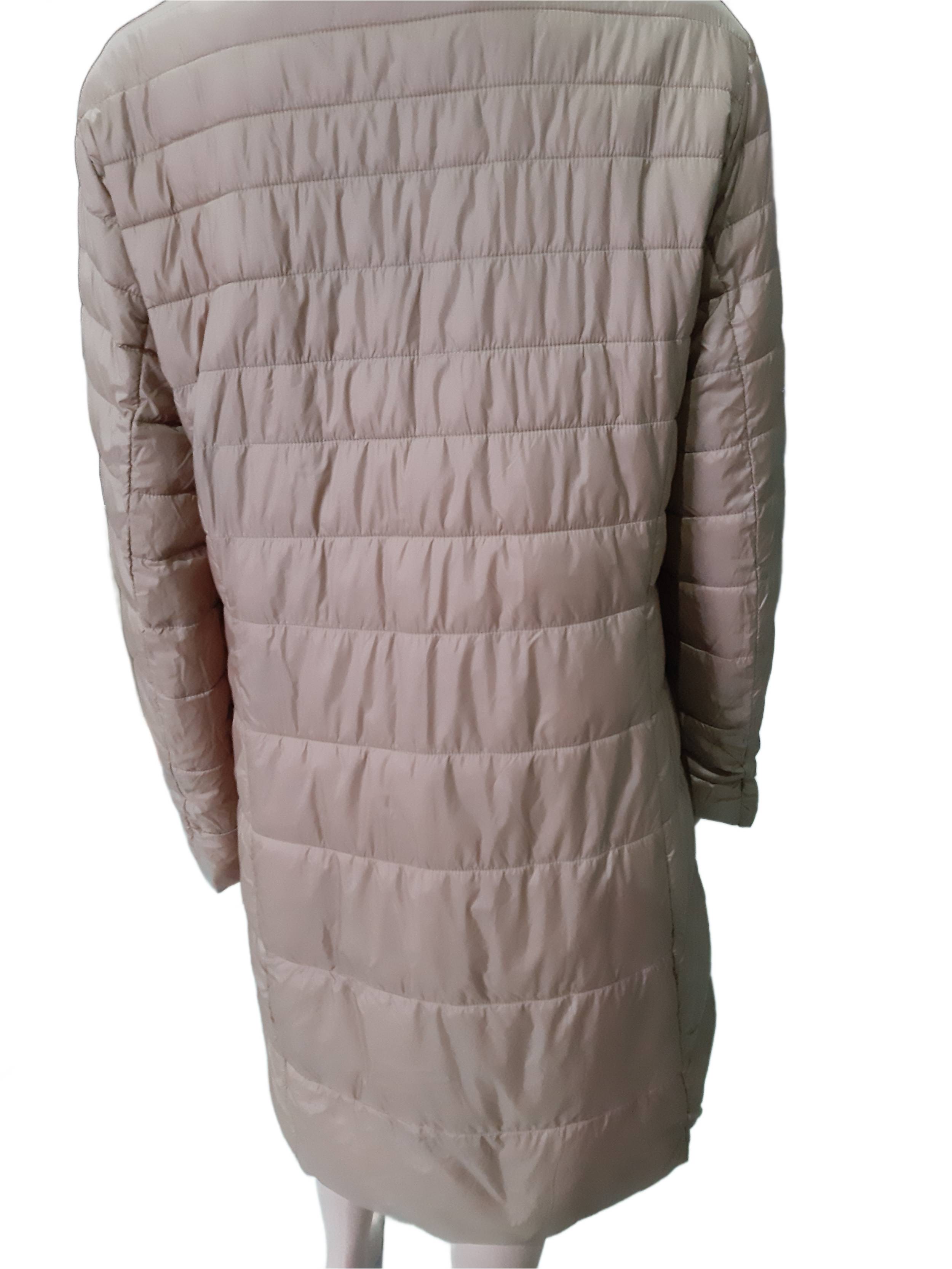 GERRY WEBER Women's reversible long winter jacket, light brown