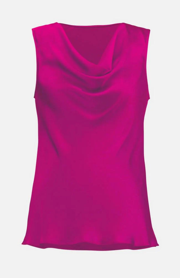 Vera Mont Дамска елегантна блуза без ръкави, циклама