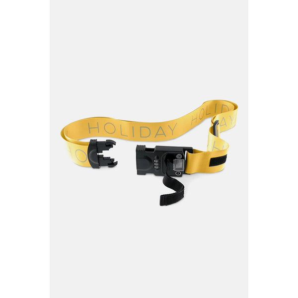 3 в 1 каишка за куфар, жълто-черна