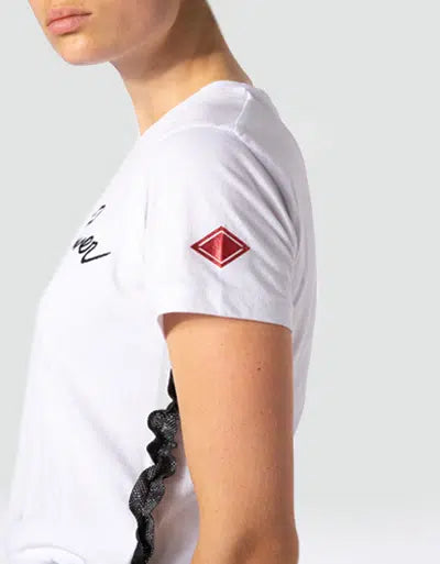 Дамска тениска Replay с къдра и принт