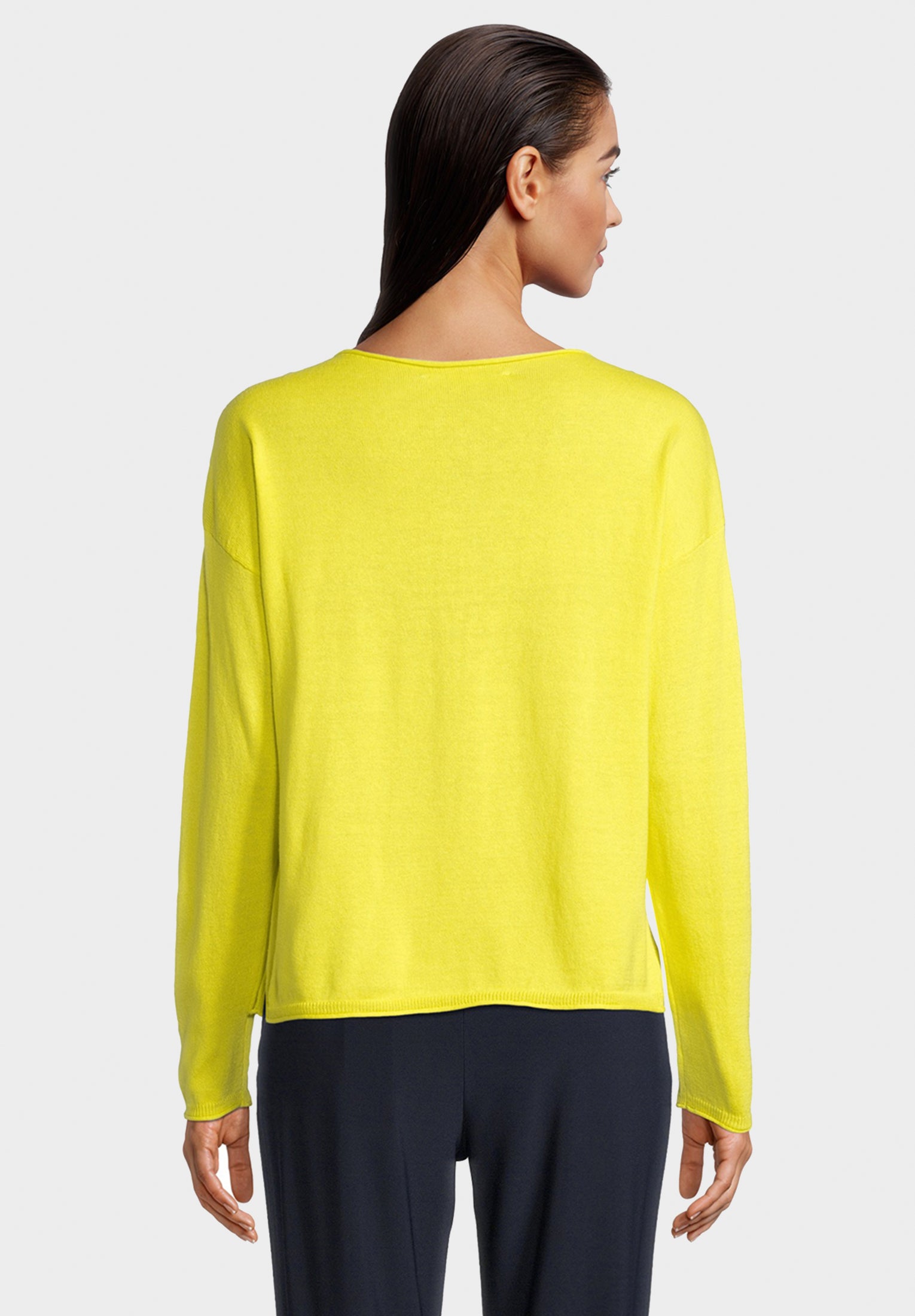 Дамска рипсена блуза в светложълт цвят Betty & Co