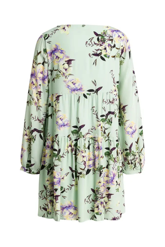 Rich & Royal Women's flared dress, mint floral