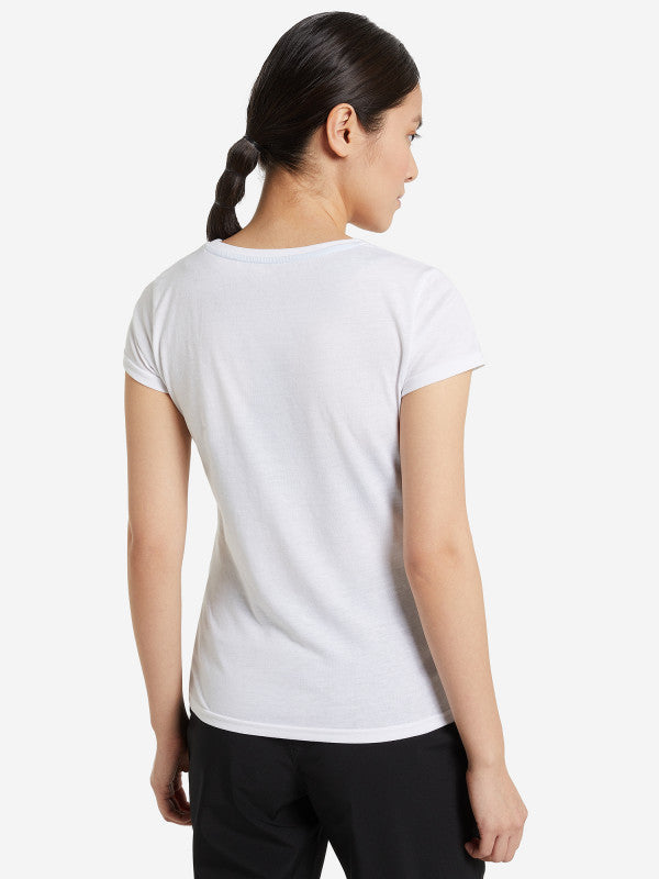 ICEPEAK Women's sports T-shirt, white with print