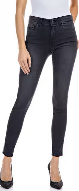 Дамски памучни дънки Replay Luzien. черни