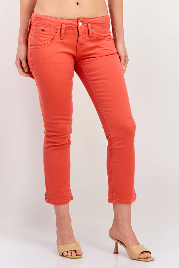 Дамски дънки в коралов цвят Tommy Hilfiger Denim