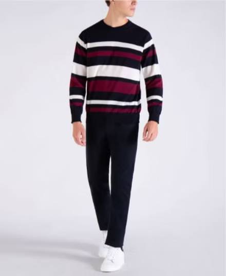 Paul & Shark Мъжки памучен пуловер, райе