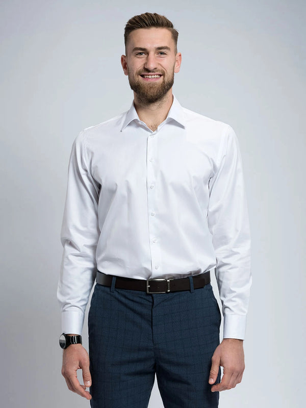 Класическа мъжка риза Venti, бяла