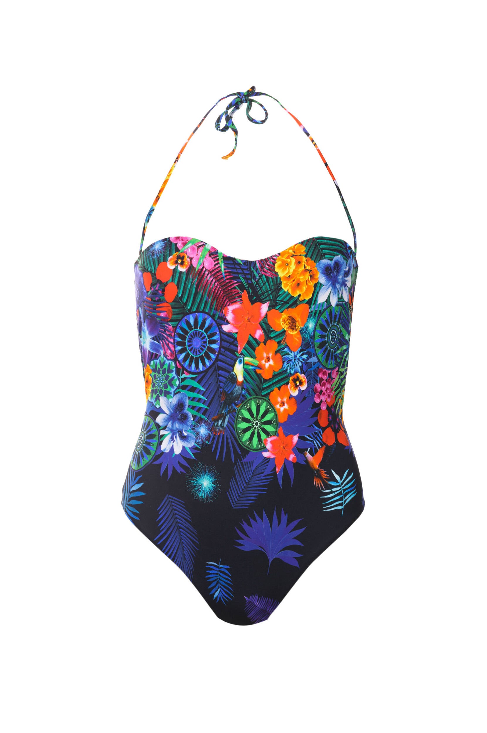 Desigual women's one-piece swimsuit with floral print