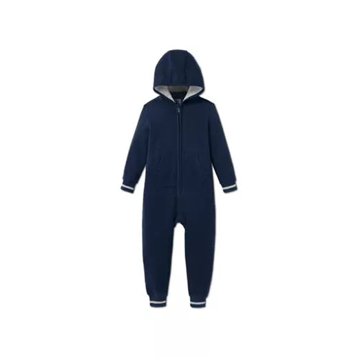 Children's hooded jumpsuit, dark blue