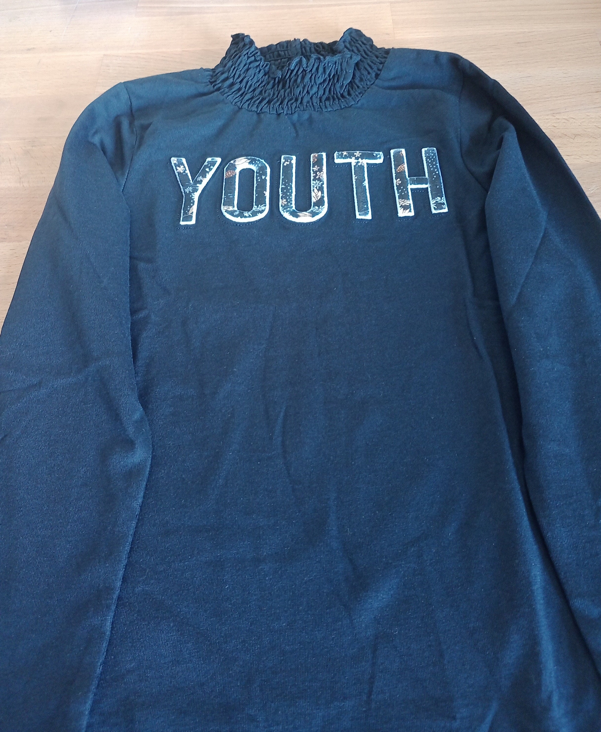 NAME IT Children's cotton blouse with long sleeves, dark blue