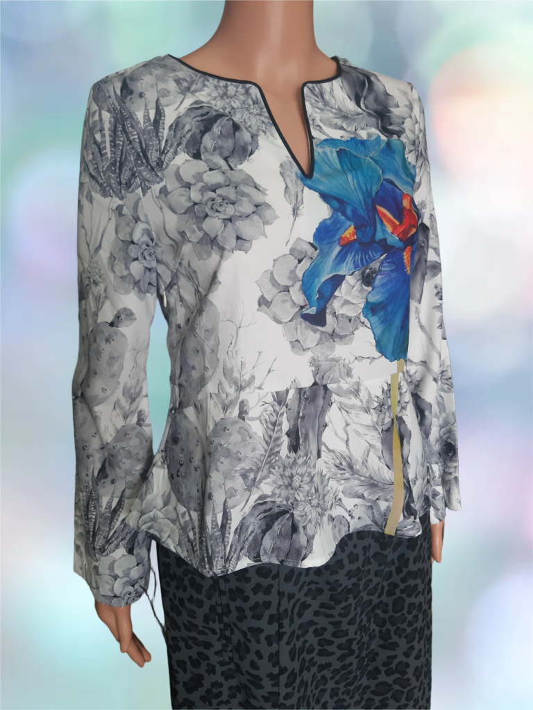 Елегантна дамска блуза Culito From Spain, разноцветна