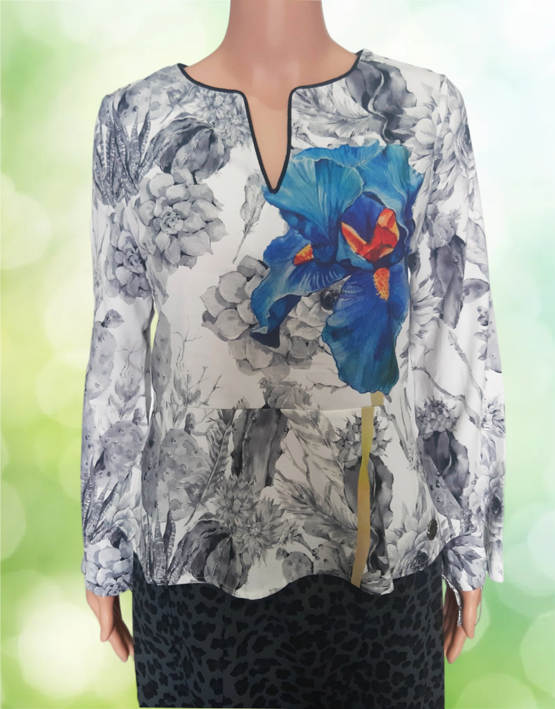 Елегантна дамска блуза Culito From Spain, разноцветна