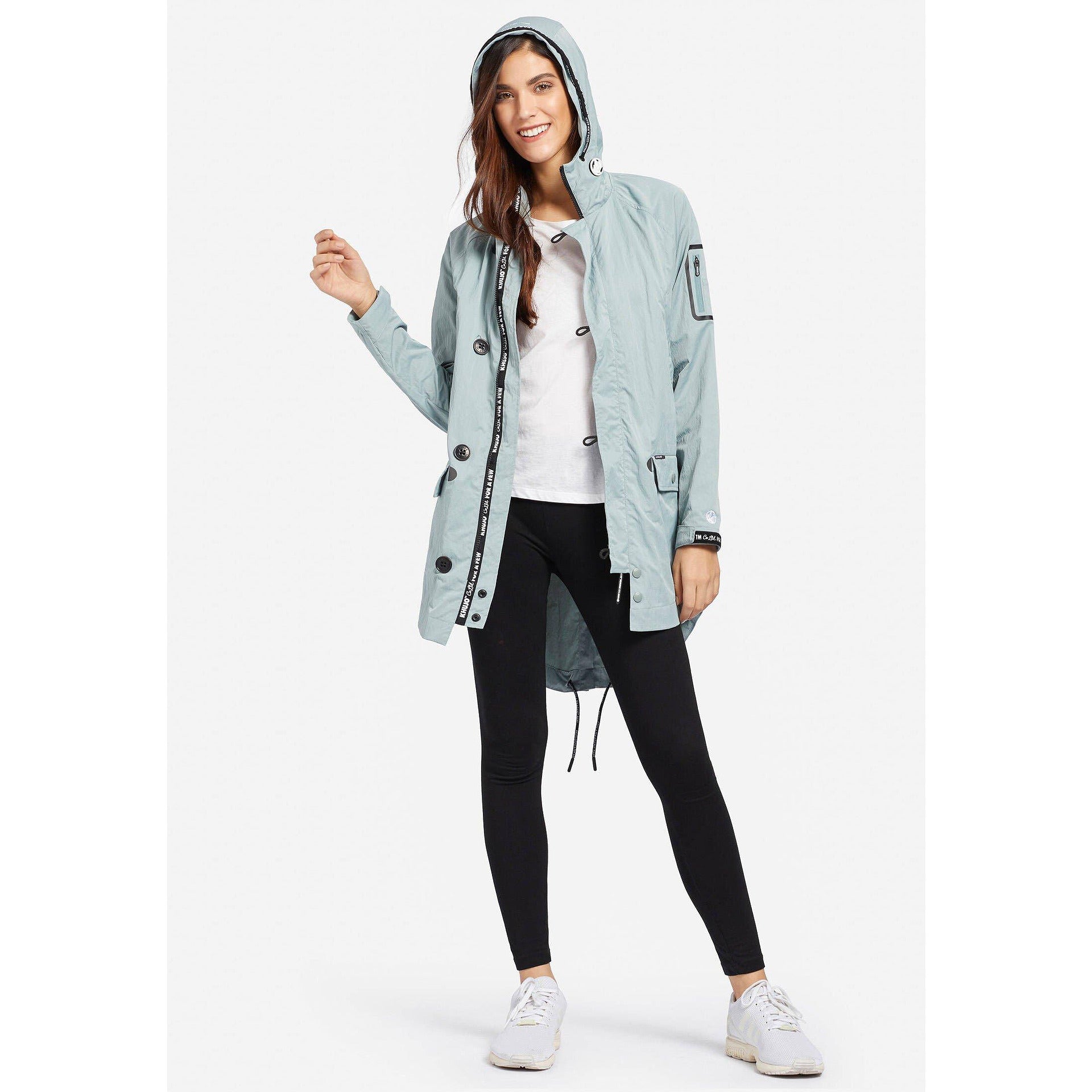 Women's waterproof all-season jacket KHUJO, gray-blue