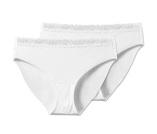 Безшевни бикини комплект два броя, бели