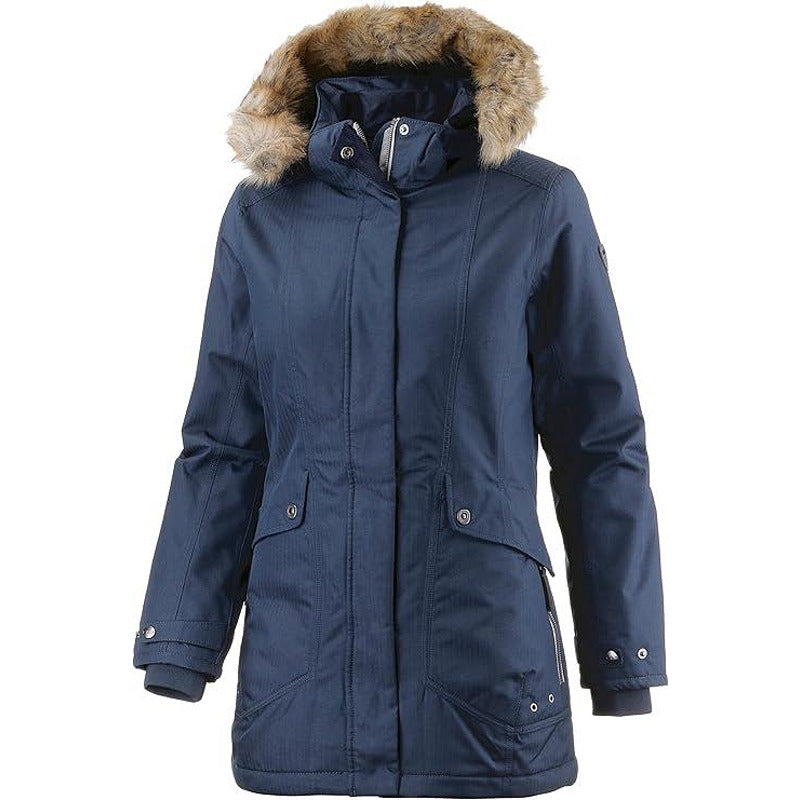 CMP Дамско водоустойчиво Есенно-Зимно ватирано яке с качулка, антрацид, XXXL