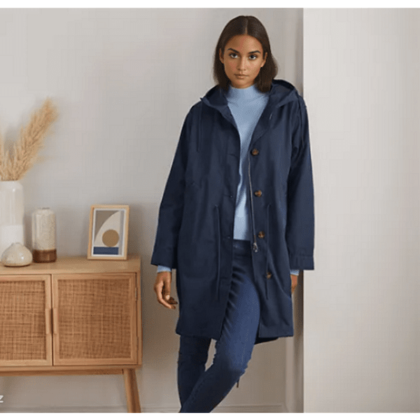 Дамска функционална парка за всички сезони, тъмно синя, 48