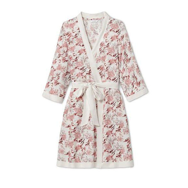 Дамски кимоно-?
алат с колан, бял на цветя, S 36/38