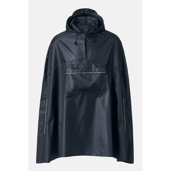 Дамски плътен пончо дъждобран, тъмно син, Unisex