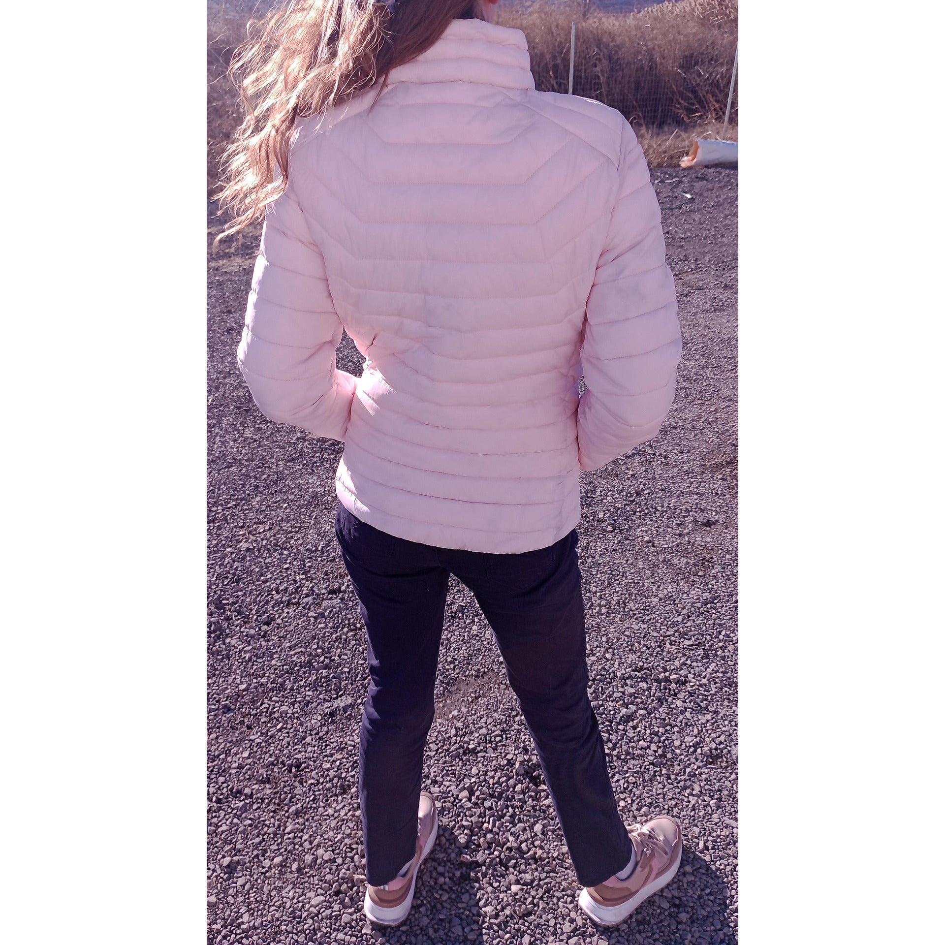 Дамско капитонирано зимно яке GEONORWAY EXPEDITION, розово, М