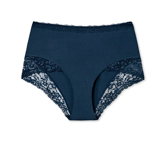 Бикини с дантела, тъмно сини