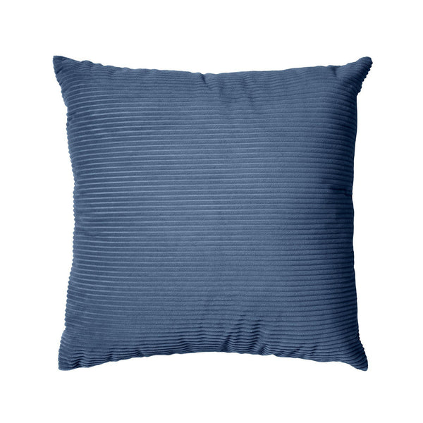 Декоративна възглавница на райета, синя 45 x 45 см