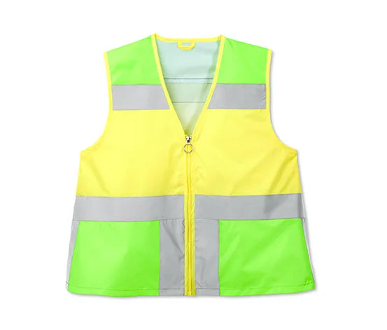 Детска жилетка за момче, жълто-зелена, 122/128