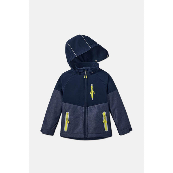 Детско водоустойчиво яке, тъмно синьо, 170/176