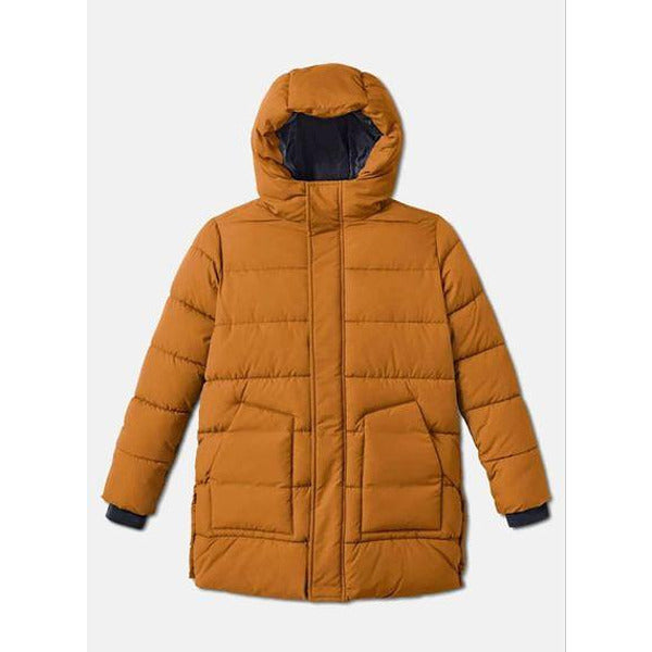 Детско зимно яке, цвят горчица, 134/140