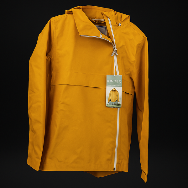 Водоустойчиво и ветроустойчиво яке за дете, жълто