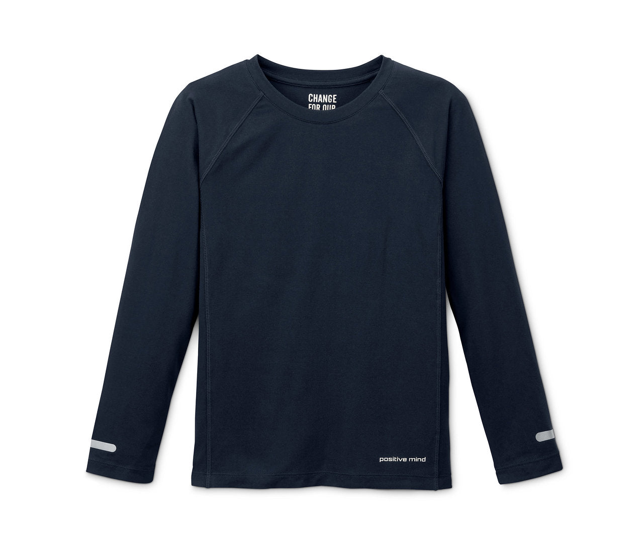 Set of 2 children's long-sleeved T-shirts, blue