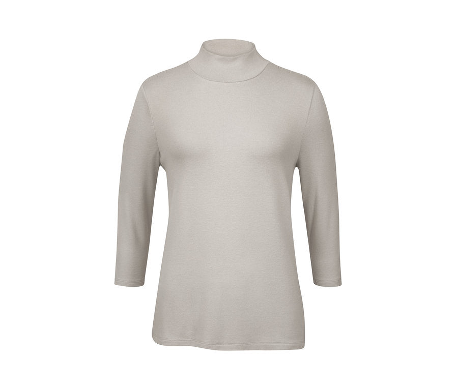 Дамска блуза с 3/4 ръкав, бежова