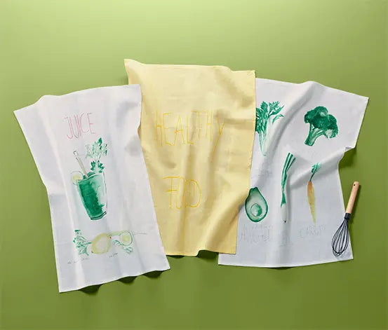 Комплект 3 броя ленени кърпи за подсушаване