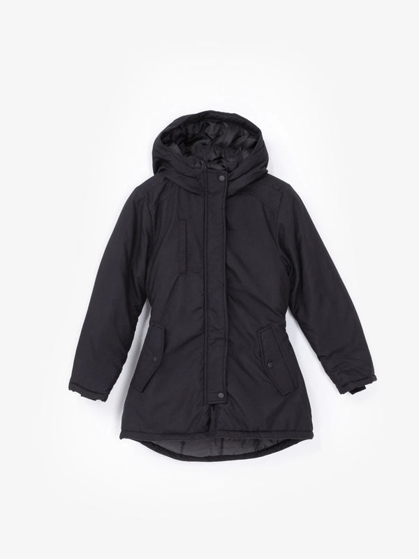 LMTD Детско зимно яке с качулка, черно, 158/164