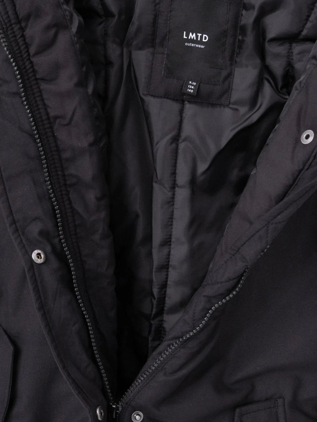 LMTD Детско зимно яке с качулка, черно, 158/164