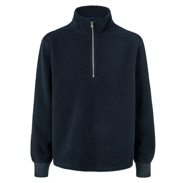 Мъжкa блуза с цип, синя, L 52/54