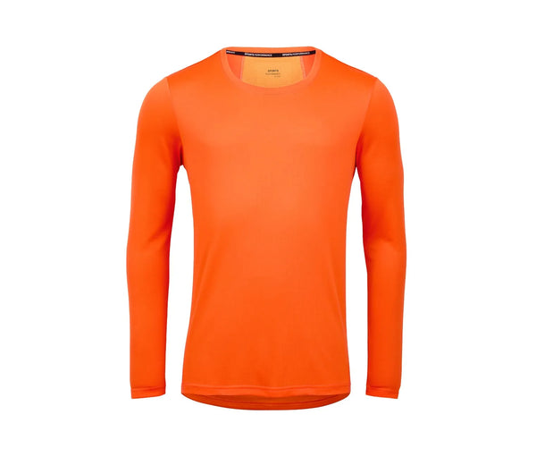 Мъжкa дишаща блуза с обло деколте, оранжева, S 44/46