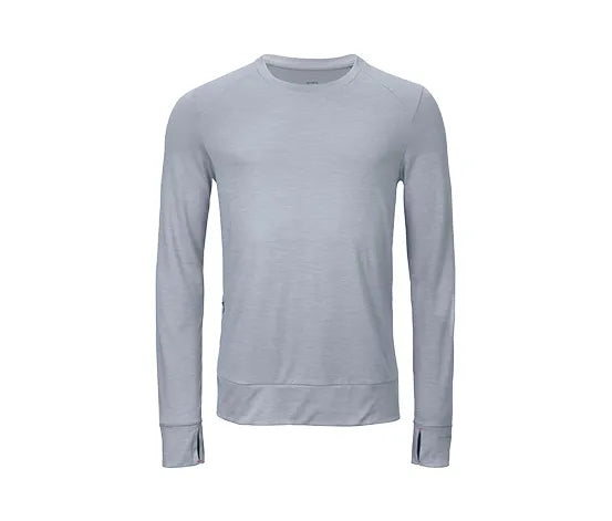 Мъжка спортна блуза с дълъг ръкав, сива, L 52/54