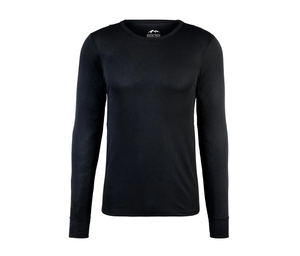 Мъжкa термо-функционална блуза с дълъг ръкав, черна, XL