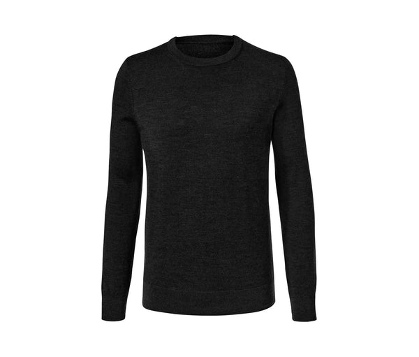Мъжки вълнен пуловер, графит, XL