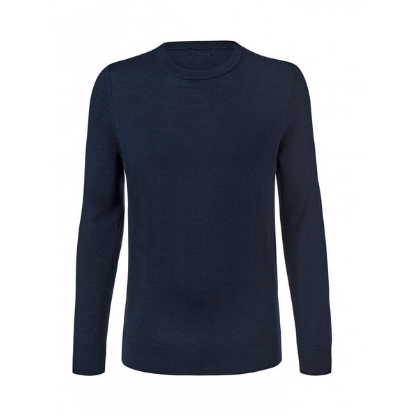 Класически мъжки вълнен пуловер, тъмно син, XL