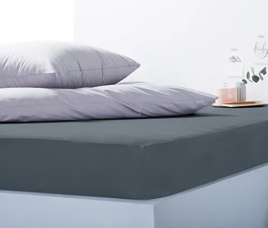 Памучен чаршаф с ластик, сив 90 x 190 - 100 ?
200 см