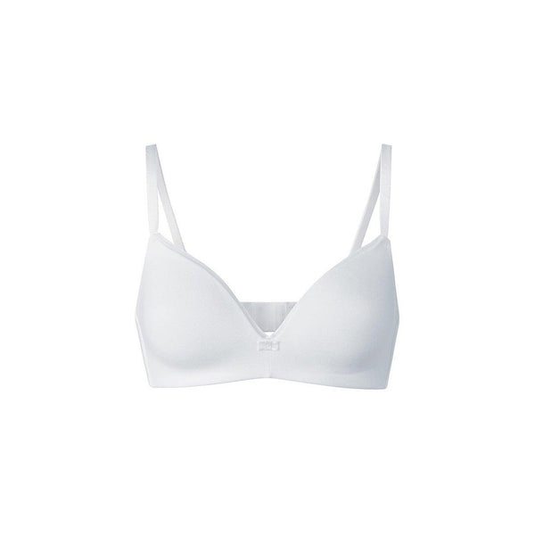 Памучен сутиен с меки чашки, бял