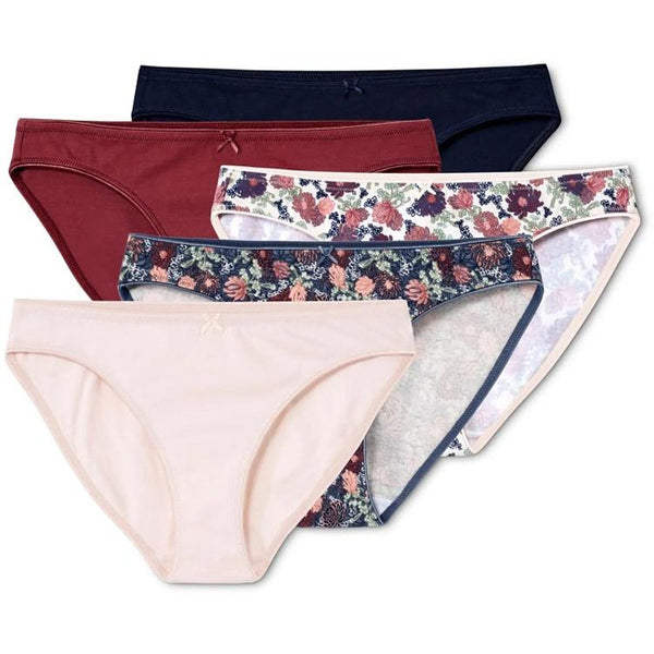 Памучни бикини пет броя, различни цветове