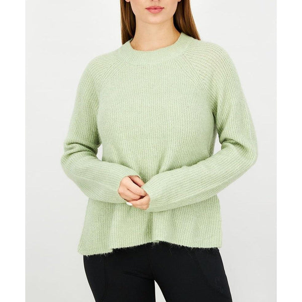 Плетен класически дамски пуловер Fire & Glory, зелен, 48/50