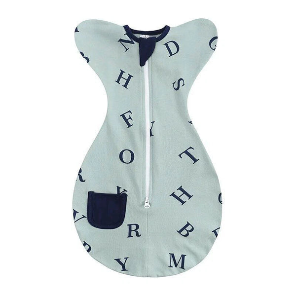 Спален памучен чувал за бебета, зелен