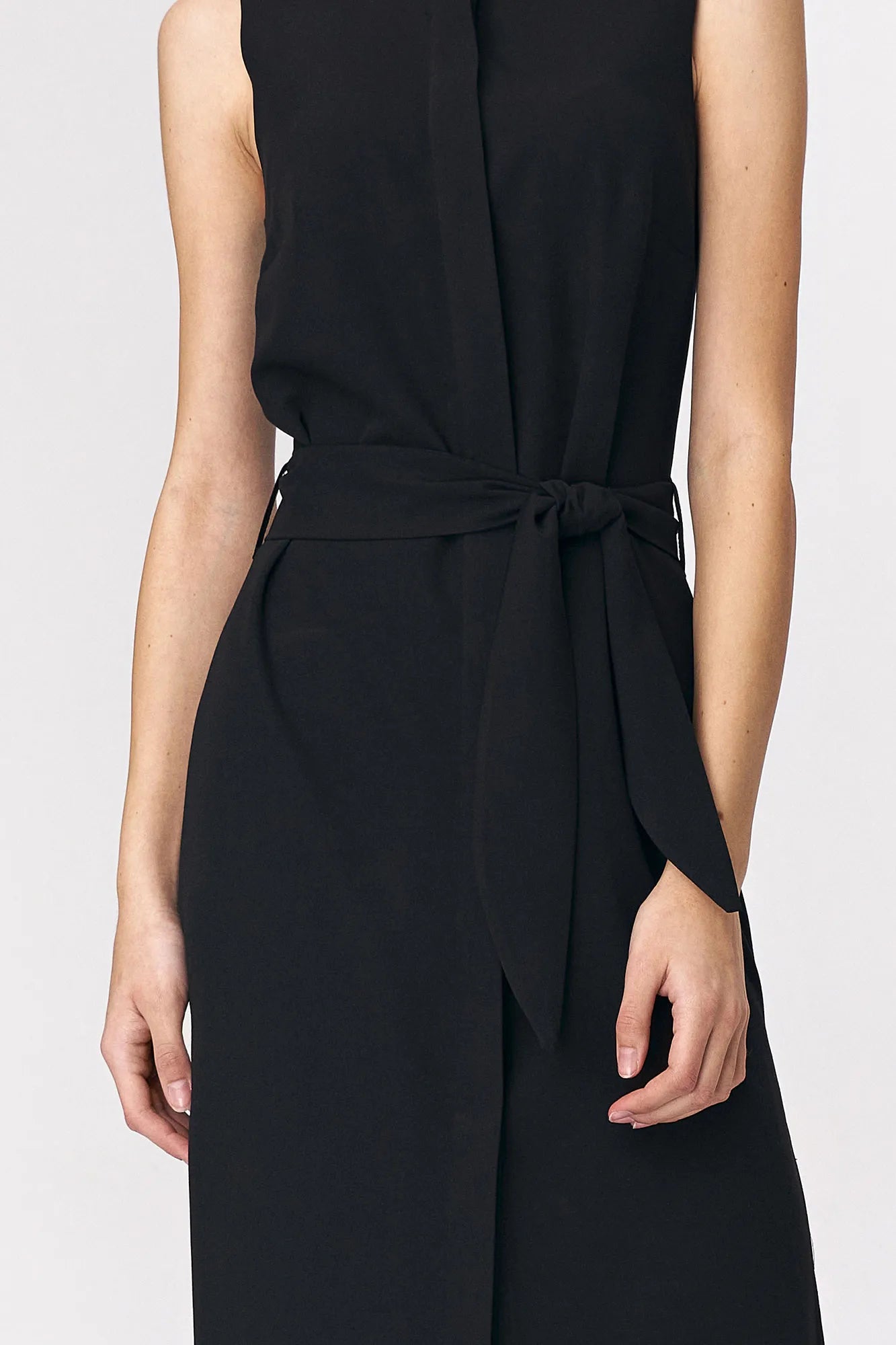 Nife Women's Casual Shirt-Dress, Black